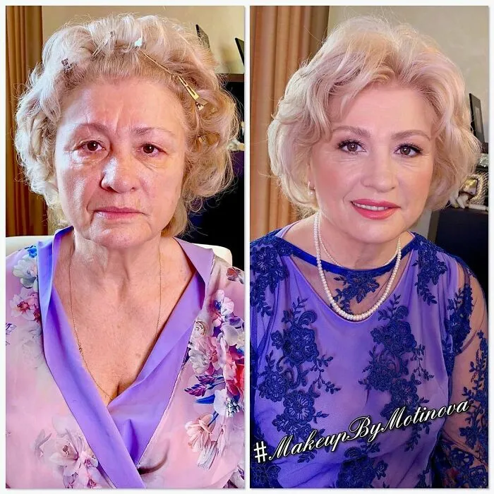 30 Fotos de mujeres antes y después de ser transformadas al estilo Hollywood por esta maquilladora