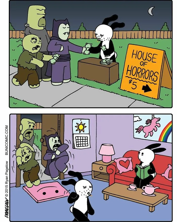Artist Creates Cute Comics With Not-So-Cute Endings (50 New Pics)