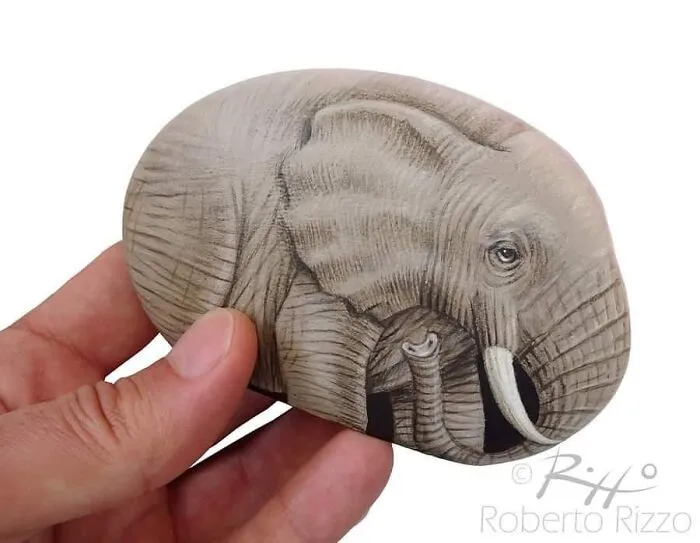 Artist Turns Rocks Into Incredible Animal Paintings (30 Pics)