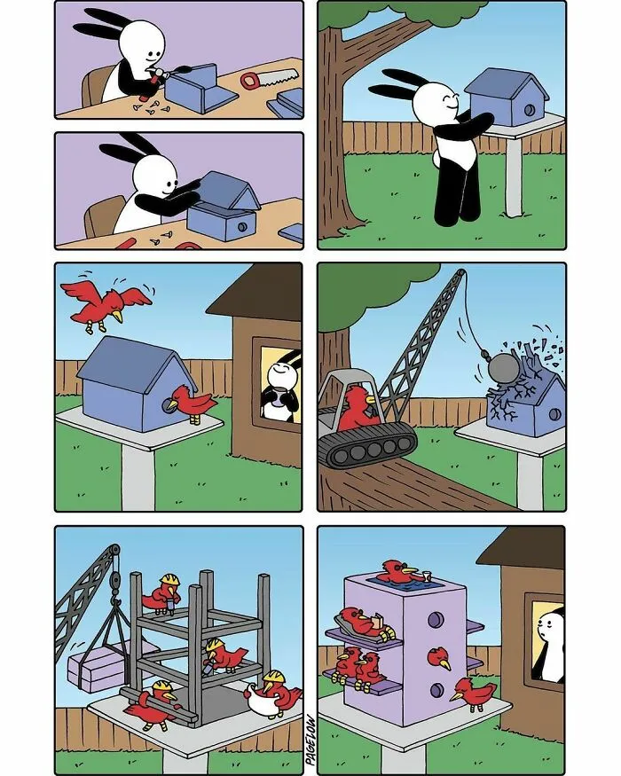 Artist Creates Cute Comics With Not-So-Cute Endings (50 New Pics)