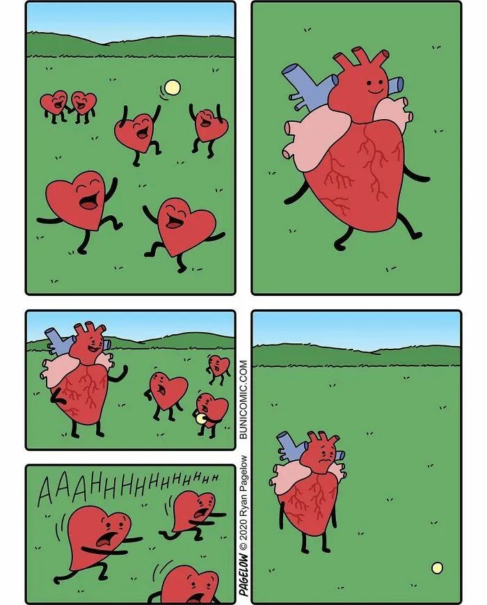 Este artista crea cómics adorables con finales no tan adorables (45 cómics)