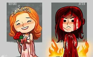 Artist Illustrates How Our Favorite Characters Have Changed In 40 Adorable Illustrations