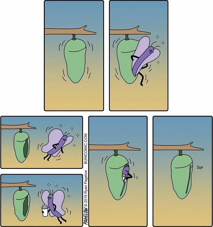 Este artista crea cómics adorables con finales no tan adorables (45 cómics)