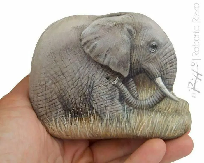Artist Turns Rocks Into Incredible Animal Paintings (30 Pics)