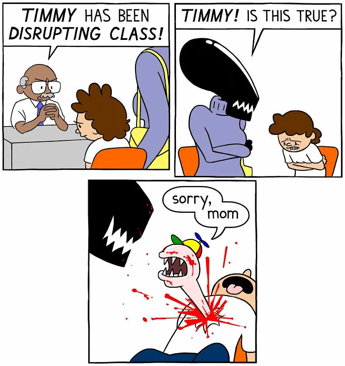 Artist Adds Twisted Endings To His Seemingly Innocent Comics (40 New Pics)
