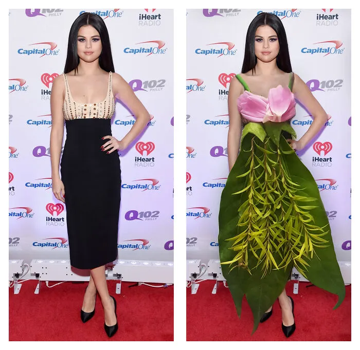 Recreating Celebrity Red Carpet Looks With Flowers