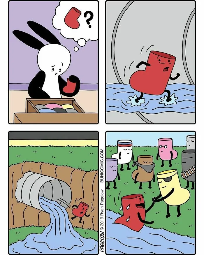 Este artista crea cómics adorables con finales no tan adorables (45 cómics)