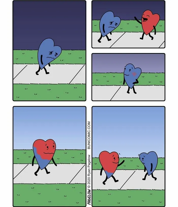 Artist Creates Cute Comics With Not-So-Cute Endings (50 New Pics)