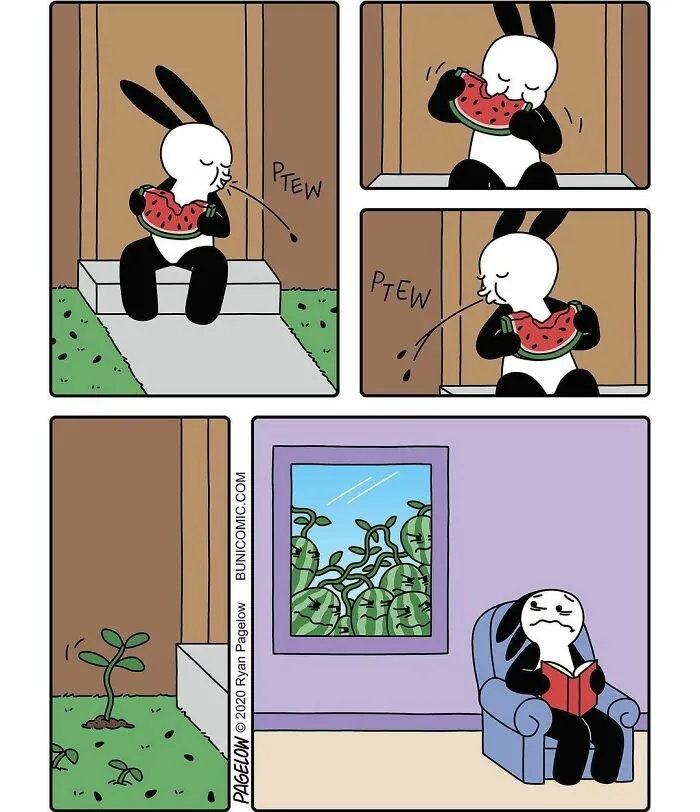 Este artista crea cómics adorables con finales no tan adorables (45 cómics)
