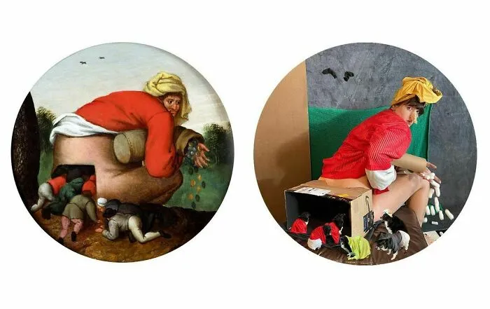 The Flatterers, 1592 By Pieter Brueghel The Younger vs. The Flatterers, 2021