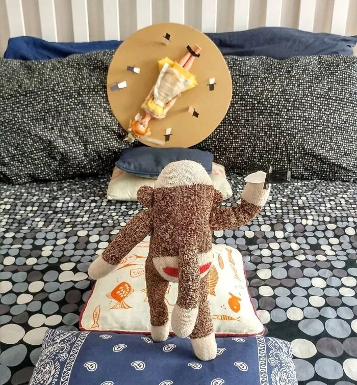 I’ve Made My Wife Laugh Every Day Of The Pandemic With Daily Sock Monkey Shows And I Hope They Make You Smile Too (65 Pics)
