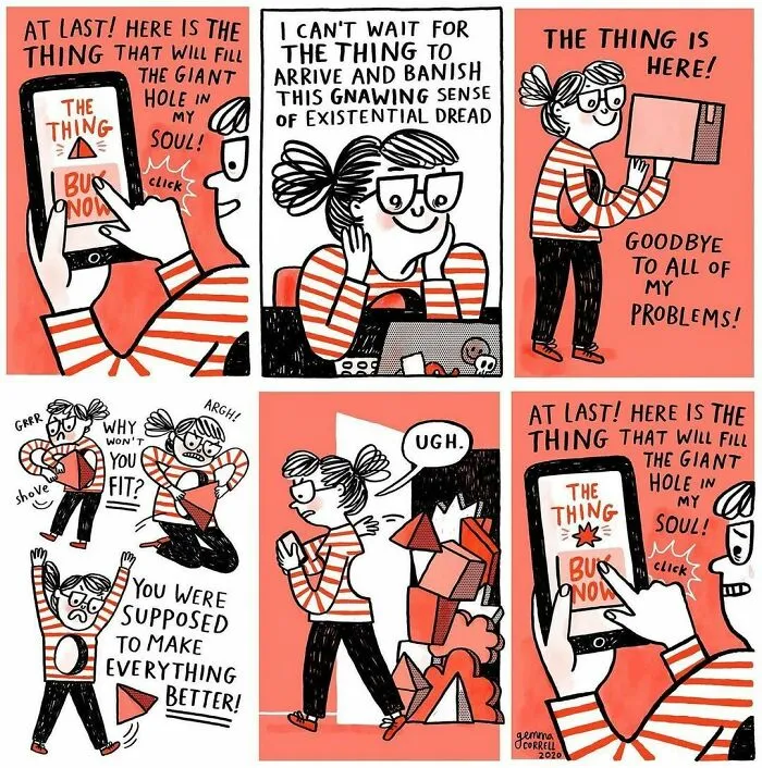 Artist Suffering From Anxiety And Depression Finds Therapy In Turning Her Life Into Comics (30 Pics)