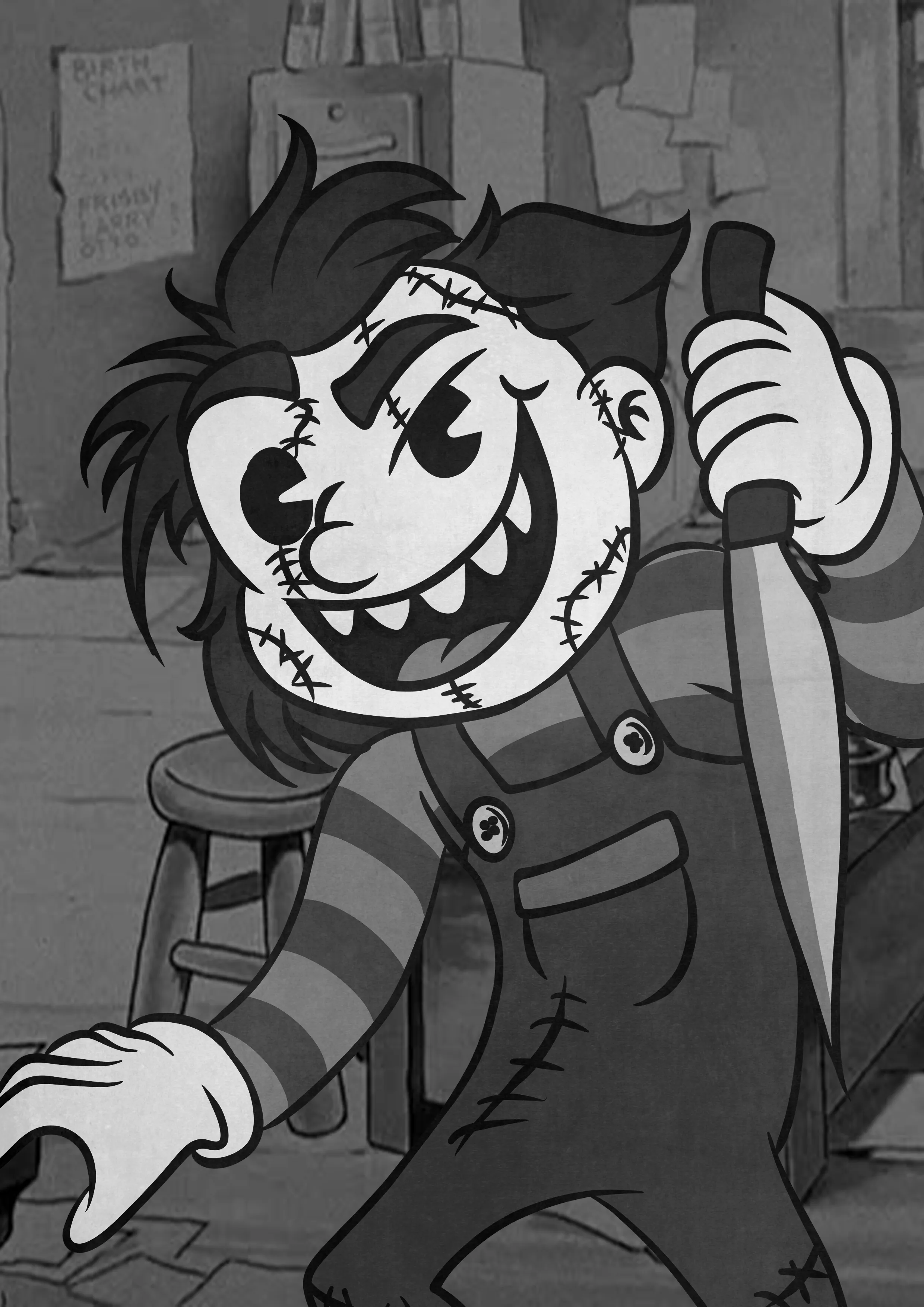 We Make Today's Characters In 30's Cartoon Style