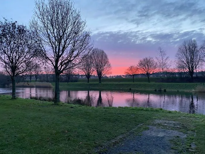 Three Minutes Before Sunset A Few Weeks Ago. The Colors Are Real Because I Don’t Know How To Pimp Pictures..