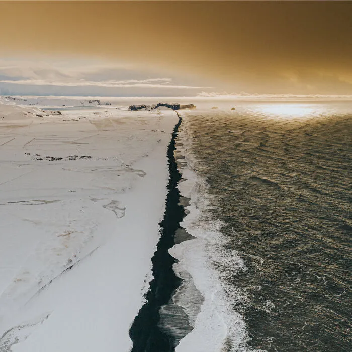 Winter At Black Beach