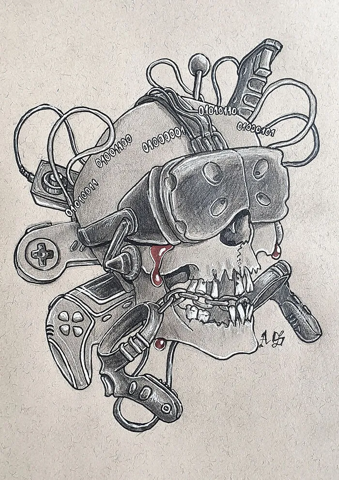 Gamer (With Some Gamer Gear With A Binary Code Crown. Translate The Code! It Means Something! Let Me Know In The Comments Have You Done It! )