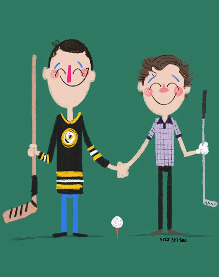 Happy Gilmore And Shooter Mcgavin From "Happy Gilmore"