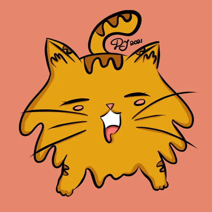 15 Min Doodle Of My Ginger Cat