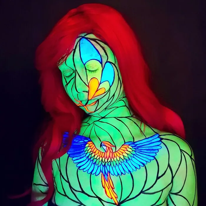 2021 February – Stained Glass Parrot