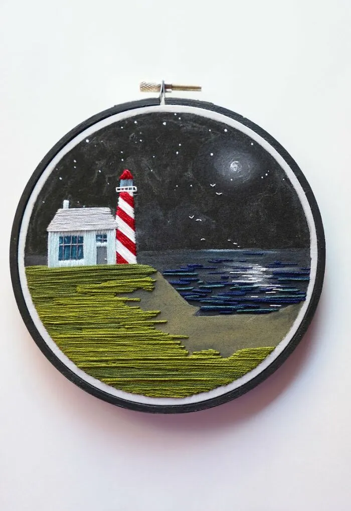 At The Beginning Of Lockdown, I Quit My Job And Started Making Embroidered Landscapes, Here Are My Best 30 Works