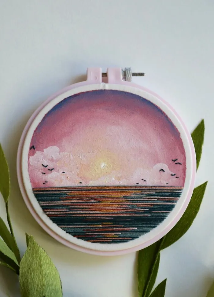 At The Beginning Of Lockdown, I Quit My Job And Started Making Embroidered Landscapes, Here Are My Best 30 Works