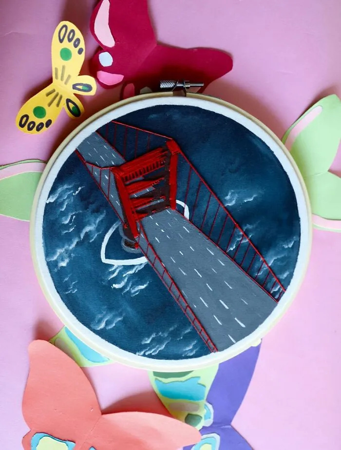 At The Beginning Of Lockdown, I Quit My Job And Started Making Embroidered Landscapes, Here Are My Best 30 Works