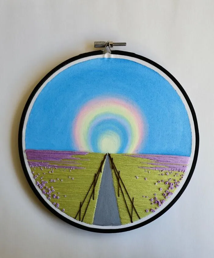 At The Beginning Of Lockdown, I Quit My Job And Started Making Embroidered Landscapes, Here Are My Best 30 Works