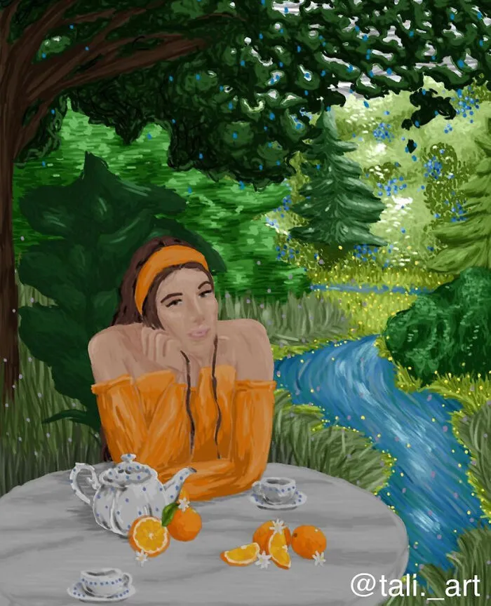 First Ever Impressionist Painting!! I Think I Did Quite Well :)
