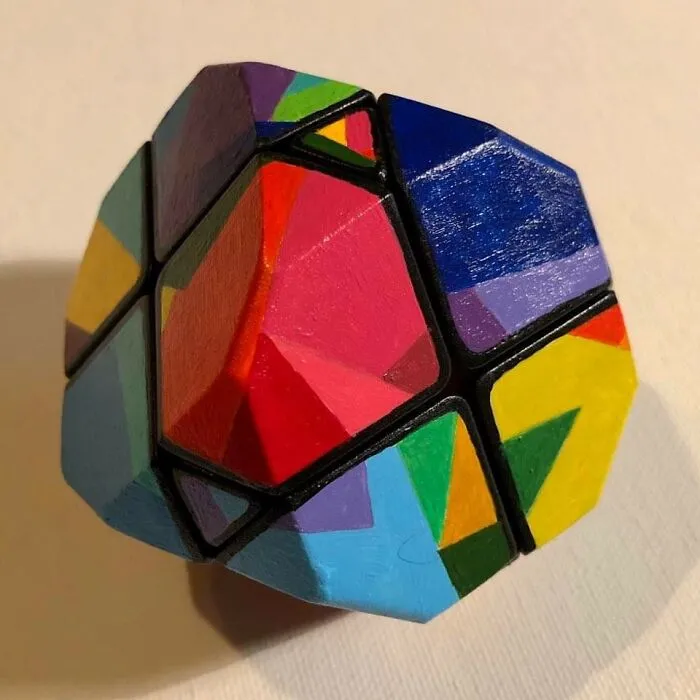 I Make Rubik's Cube Art (25 Pics)