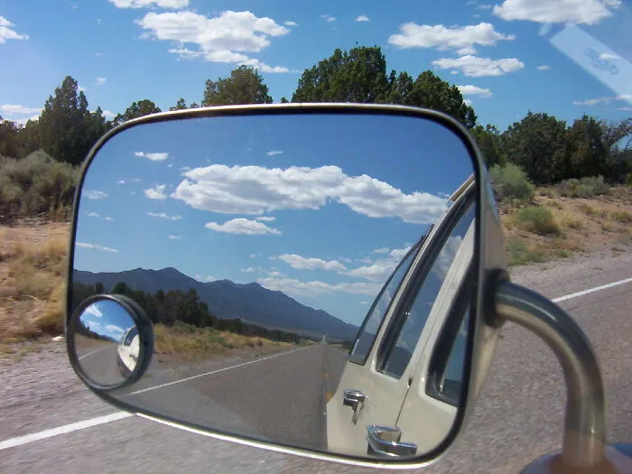Looking Back -- Hiway 93 - Nevada