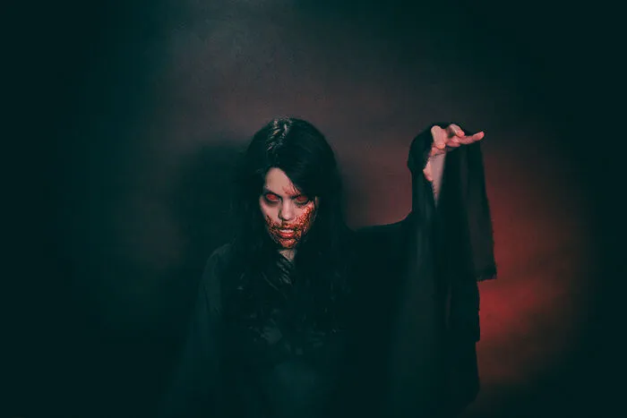 Lorena Torres Martell "Diabolique" 2020.  Self Portrait Digitally Manipulated Photograph