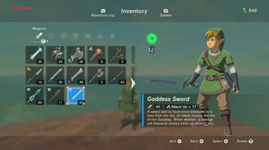 Post Your Armor And Weapon Choices In Breath Of The Wild