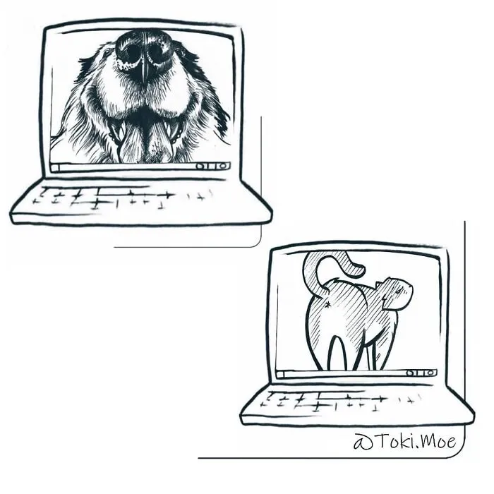 My 29 Comics That Show What It’s Like To Live With A Cat And A Dog