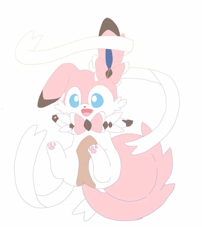 Rockruff Sylveon Fusion. I Never Finished It But Now I'm Thinking I Might