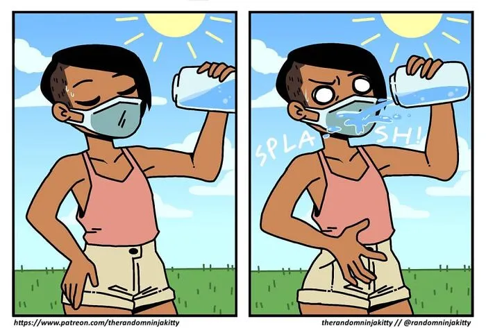 Artist Illustrates 50 Comics About Everyday Problems That Her 97k Fans Relate To (New Pics)