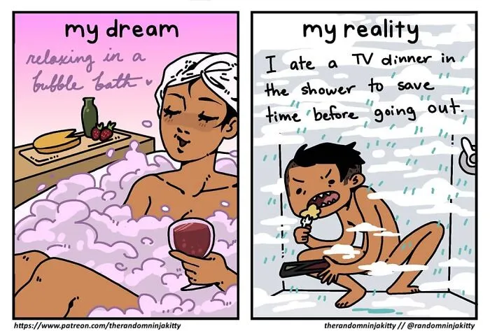 Artist Illustrates 50 Comics About Everyday Problems That Her 97k Fans Relate To (New Pics)