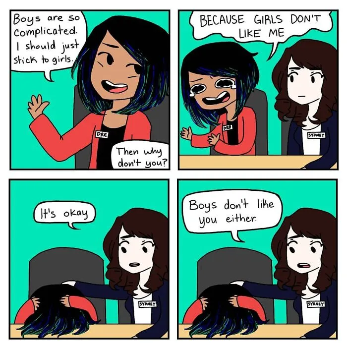 Artist Illustrates 50 Comics About Everyday Problems That Her 97k Fans Relate To (New Pics)