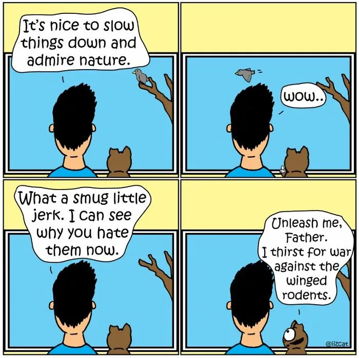 Artist Sums Up Life With A Cat In 30 Comics