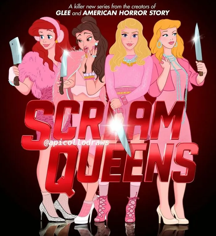 Iconic Movie And TV Posters Reimagined With Disney Characters By Alex Pick (50 Pics)