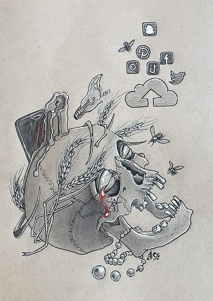 Upload (We Are All Living On Social Media, Uploading Our Lives/Souls And Slowly Dying/Decaying. This S-Ain't Wears A Wheat Crown)