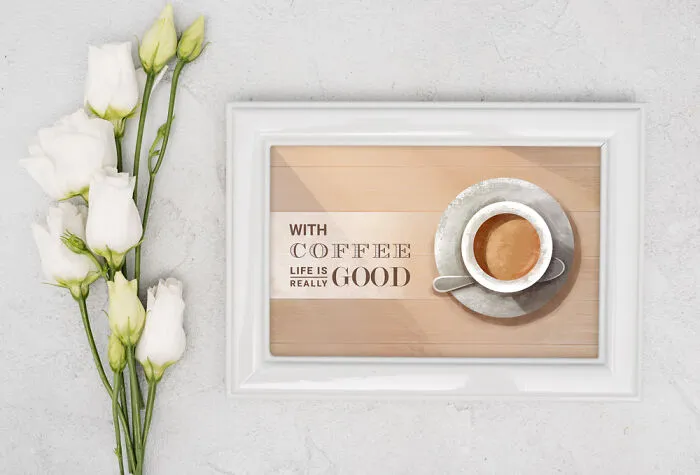 Inspiration Digital Coffee Themed Poster