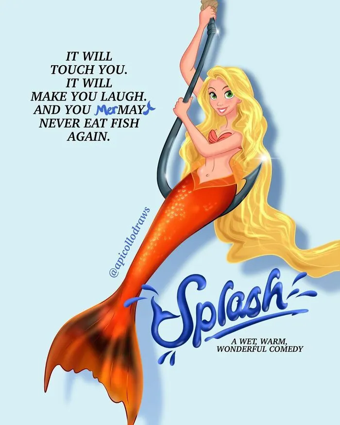 Iconic Movie And TV Posters Reimagined With Disney Characters By Alex Pick (50 Pics)