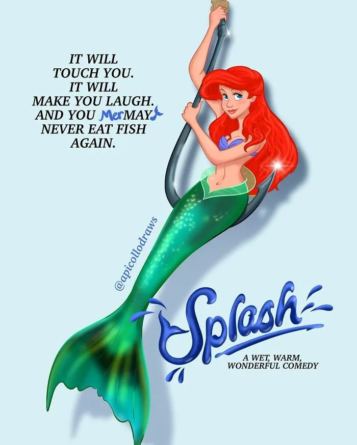 Iconic Movie And TV Posters Reimagined With Disney Characters By Alex Pick (50 Pics)