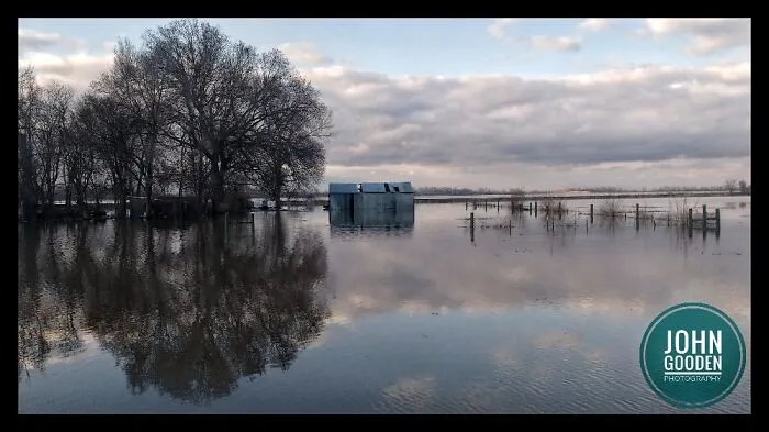 Flooded Missouri River