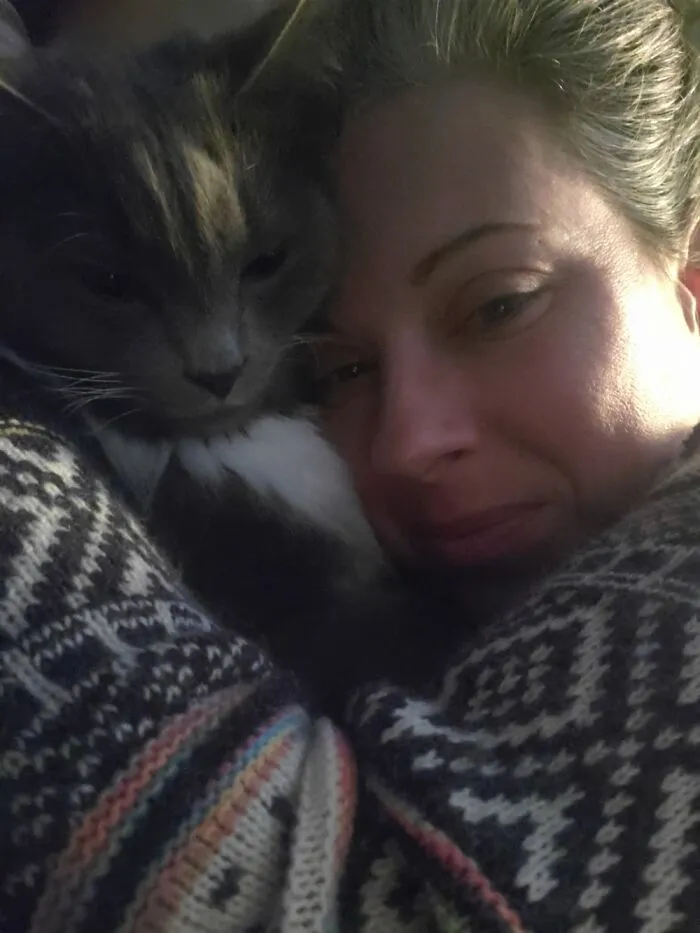 Myschka And I Waking Up.