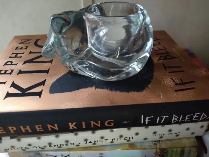 Sleeping Kitty Candle Holder