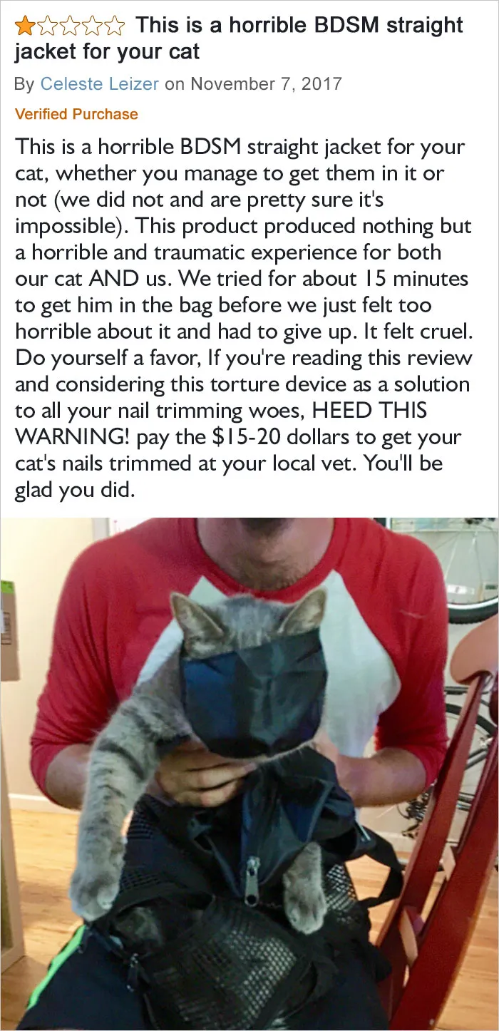 This Product Produced Nothing But A Horrible And Traumatic Experience For Both Our Cat And Us