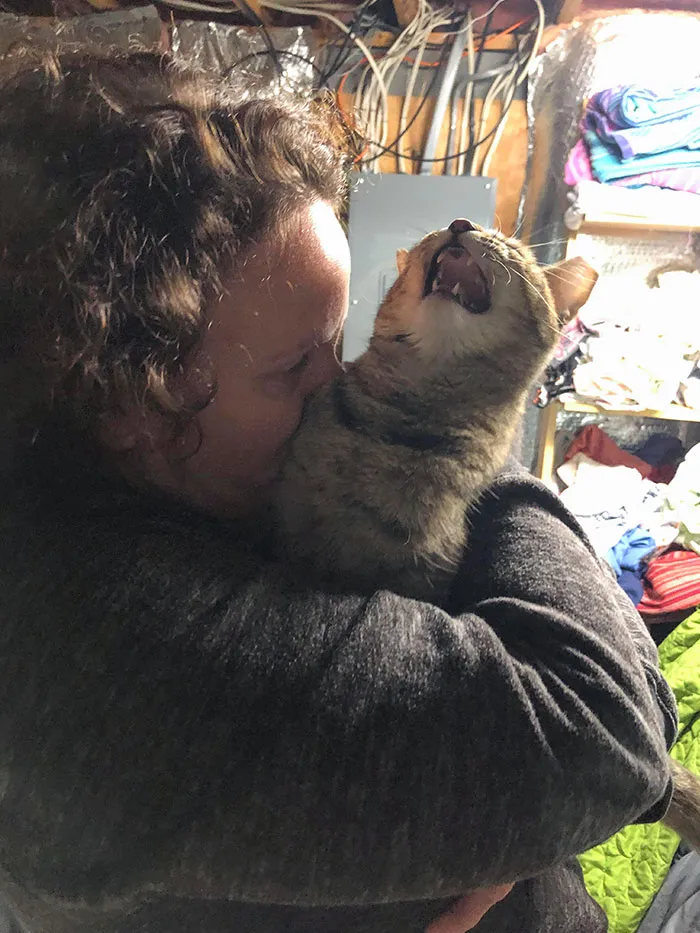 My Mom Is Giving Rei Kisses And She Is Having None Of It