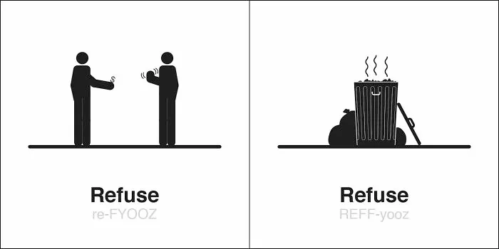 35 Clever Illustrations Of 'Same' Words That Are Actually Different, By Bruce Worden (New Pics)