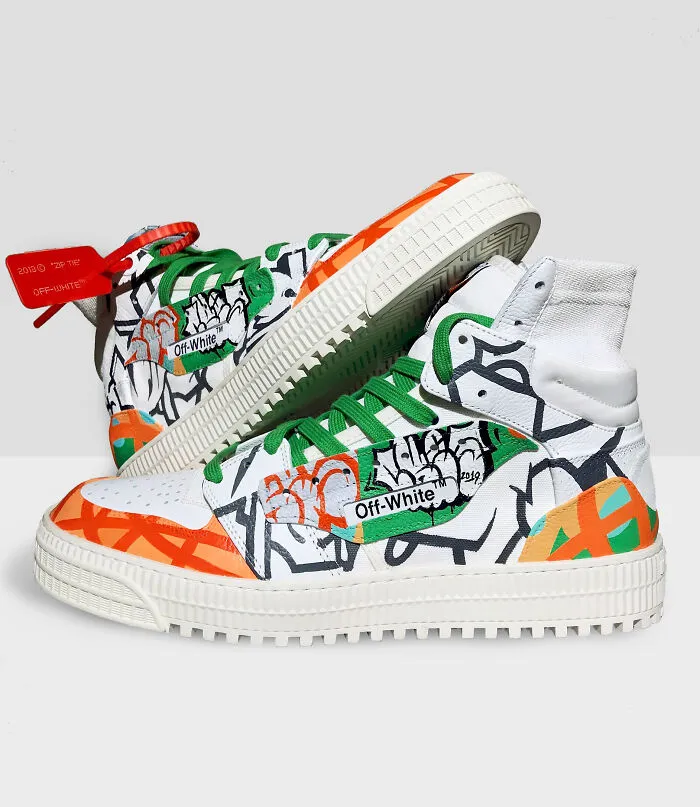 Drawing On Off --- White  Sneakers